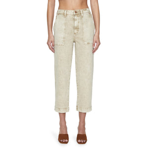 Pistola 'Turner' Tan Ankle Straight Leg Denim Jeans Size 24