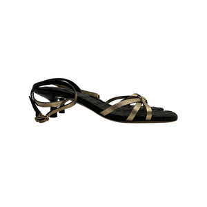 L'Agence Quilted Black Genette Sandal Size 8