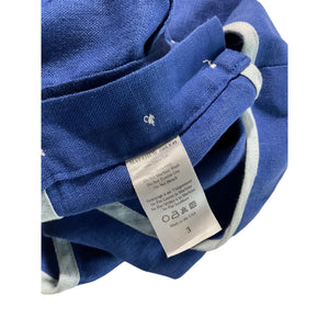 Matthew Bruch Bound Blue Cutout Crop Top Size 3