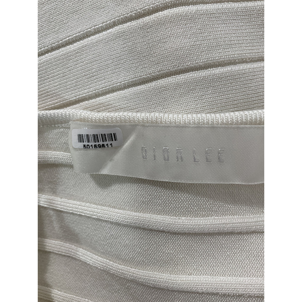 Dion Lee 'Central' White Braid V Neck Top Size XS