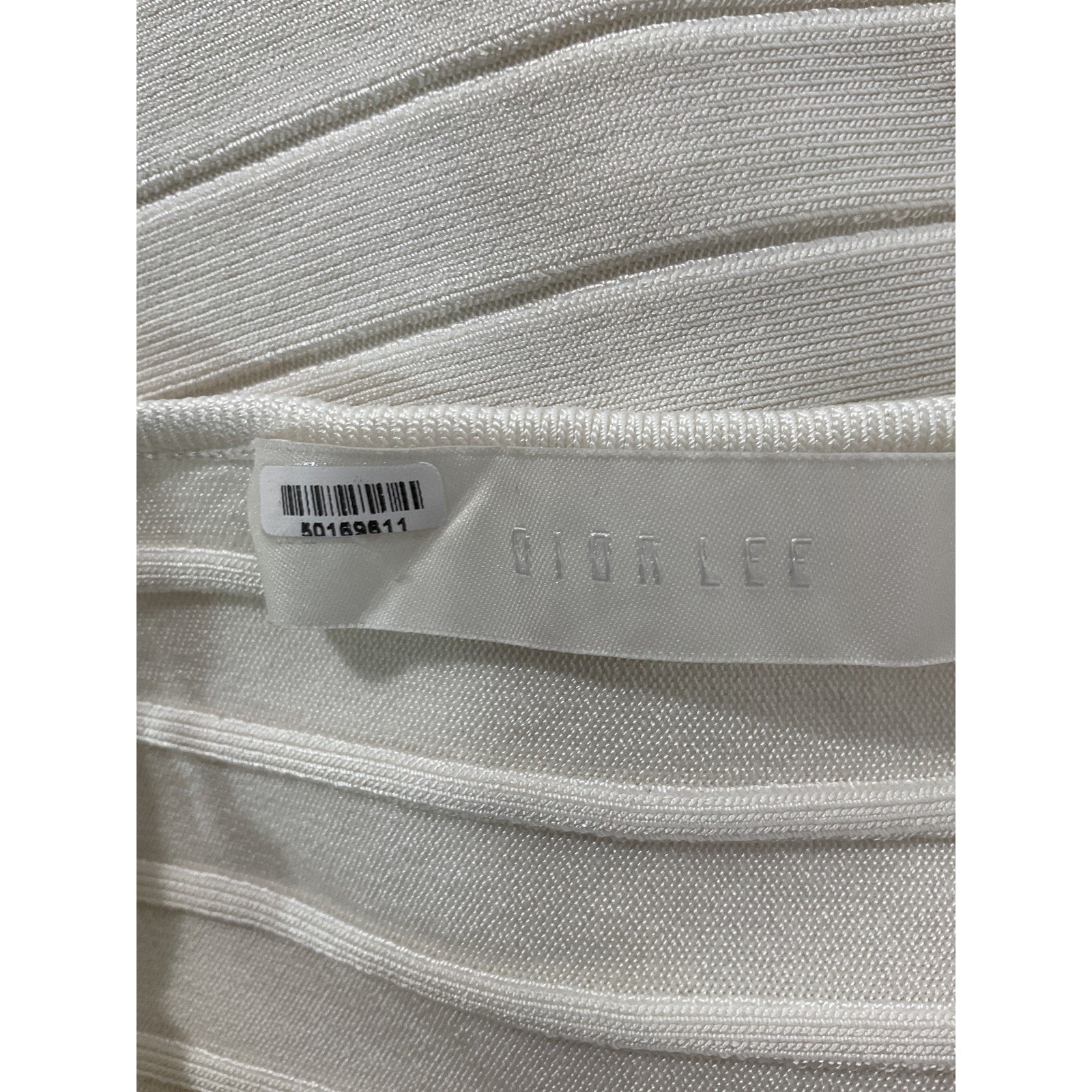 Dion Lee 'Central' White Braid V Neck Top Size XS