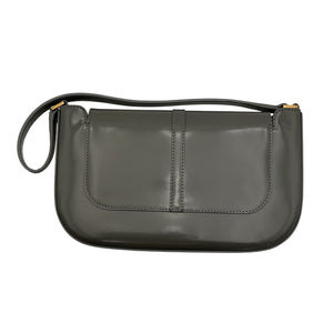 By Far Sleek Gray Miranda Shoulder Bag