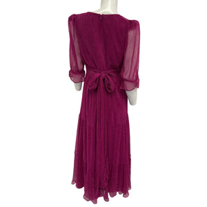 Tularosa Shimmering Deep Fuchsia Jainey Maxi Dress Size S