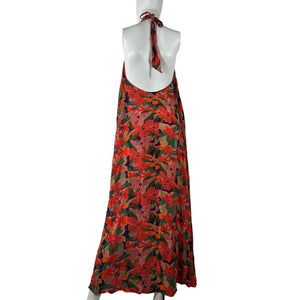 Solid & Striped X 'Sofia' Red Viscose Richie Grainge The Viv Dress Size S