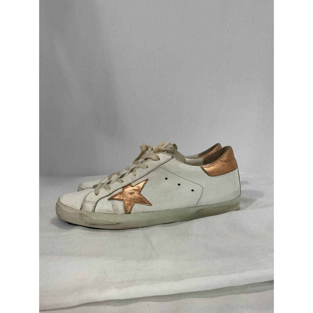 Golden Goose White Super-Star Low Top Sneaker Size 10