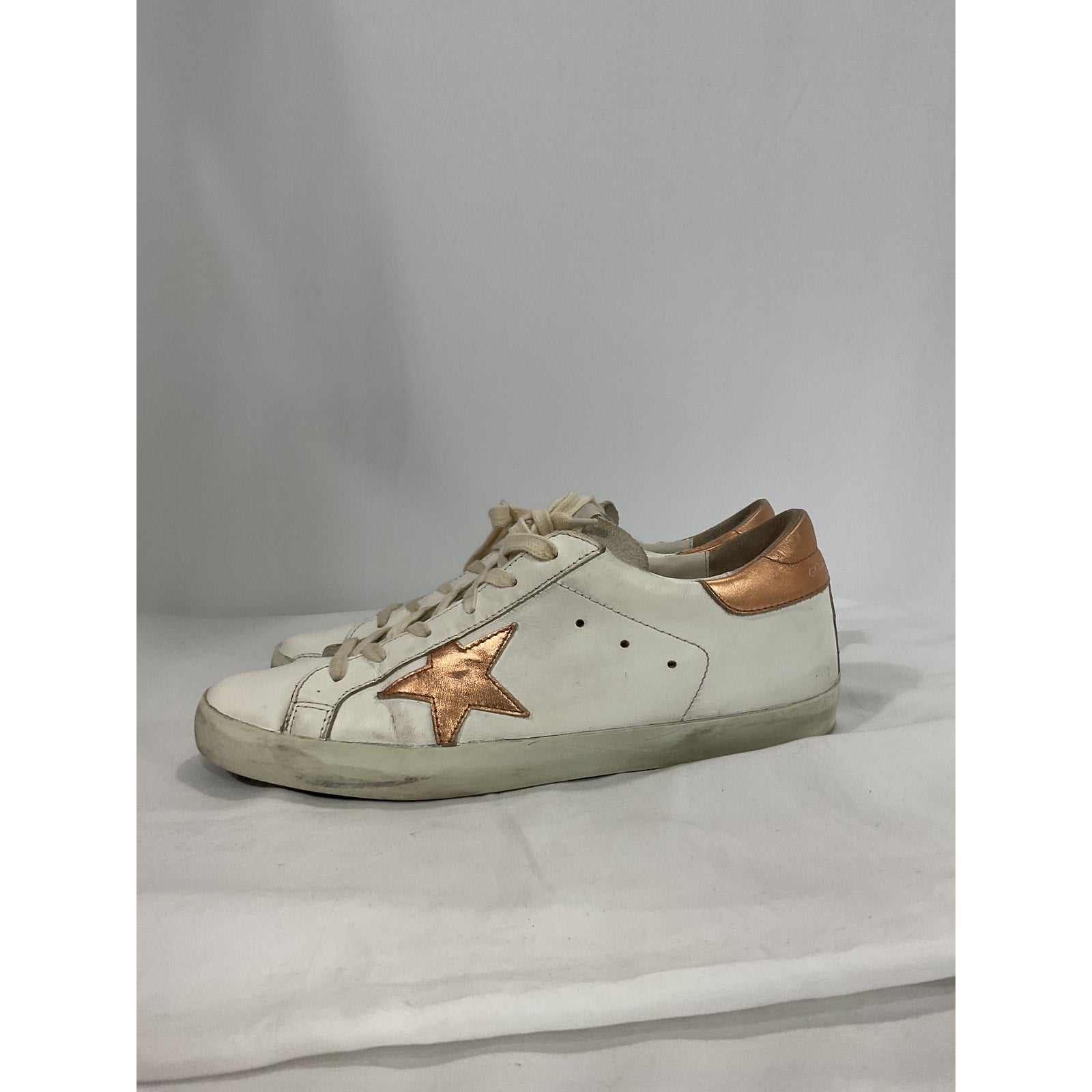 Golden Goose White Super-Star Low Top Sneaker Size 10