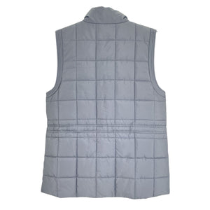 Lafayette 148 Quilted Blue Puffer Vest Size S