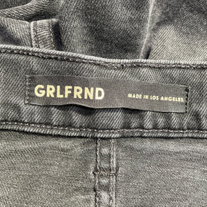 Grlfrnd Sleek Black Piper Denim Jeans Size 26
