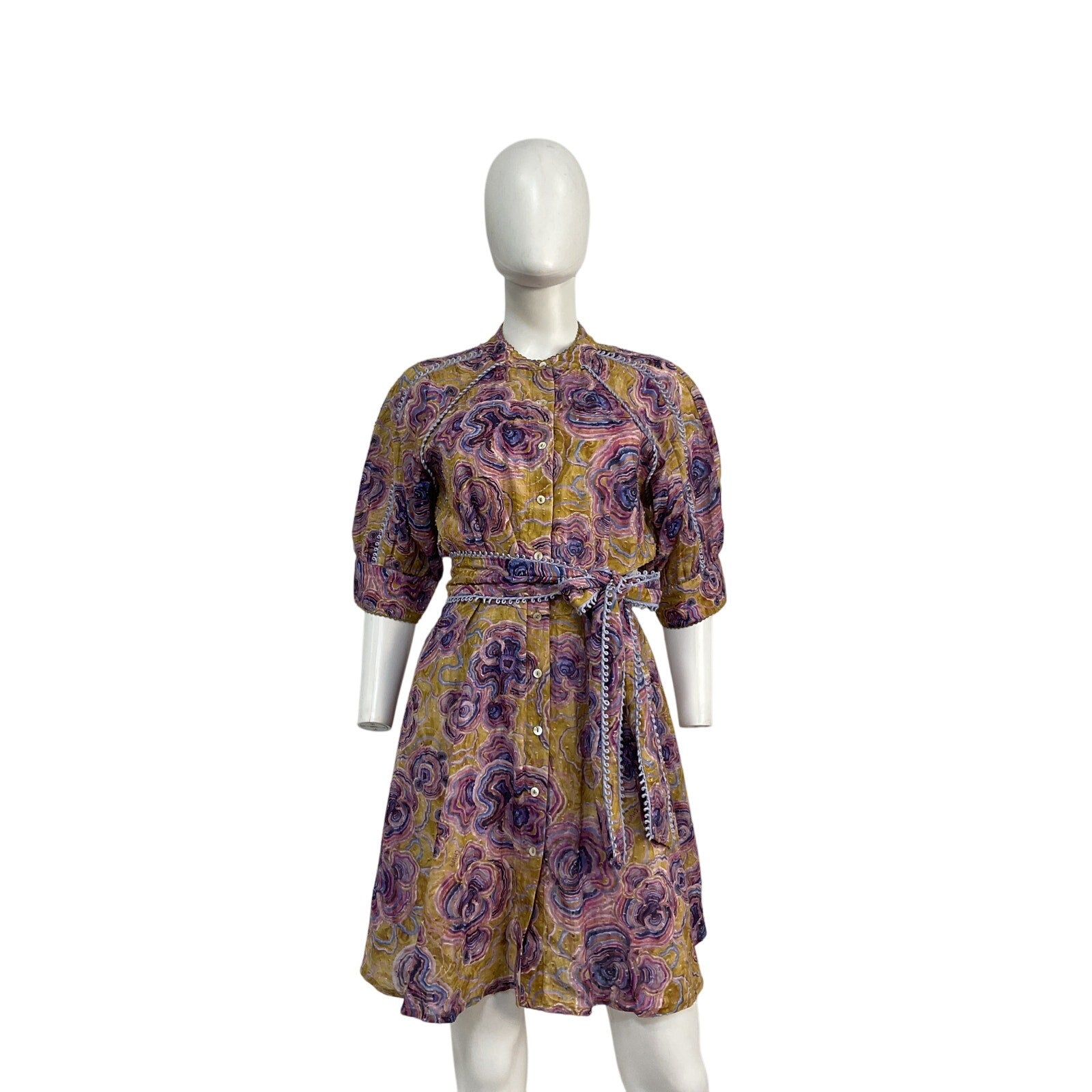Chufy 'Bes' Purple Cotton Mini Dress Size M