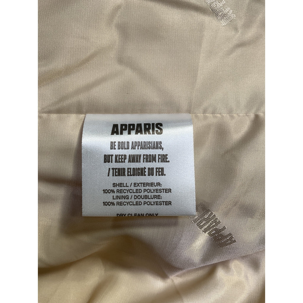 Apparis 'Milly' Beige Polyester Oversized Faux Fur Coat Size 14Y