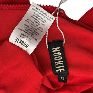 Nookie Sleek Red Illegal Halter Gown Size XS
