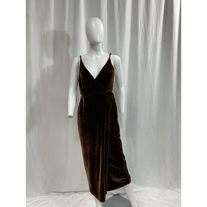 House Of Harlow 1960 'Ovelia' Brown Velvet Dress Size M