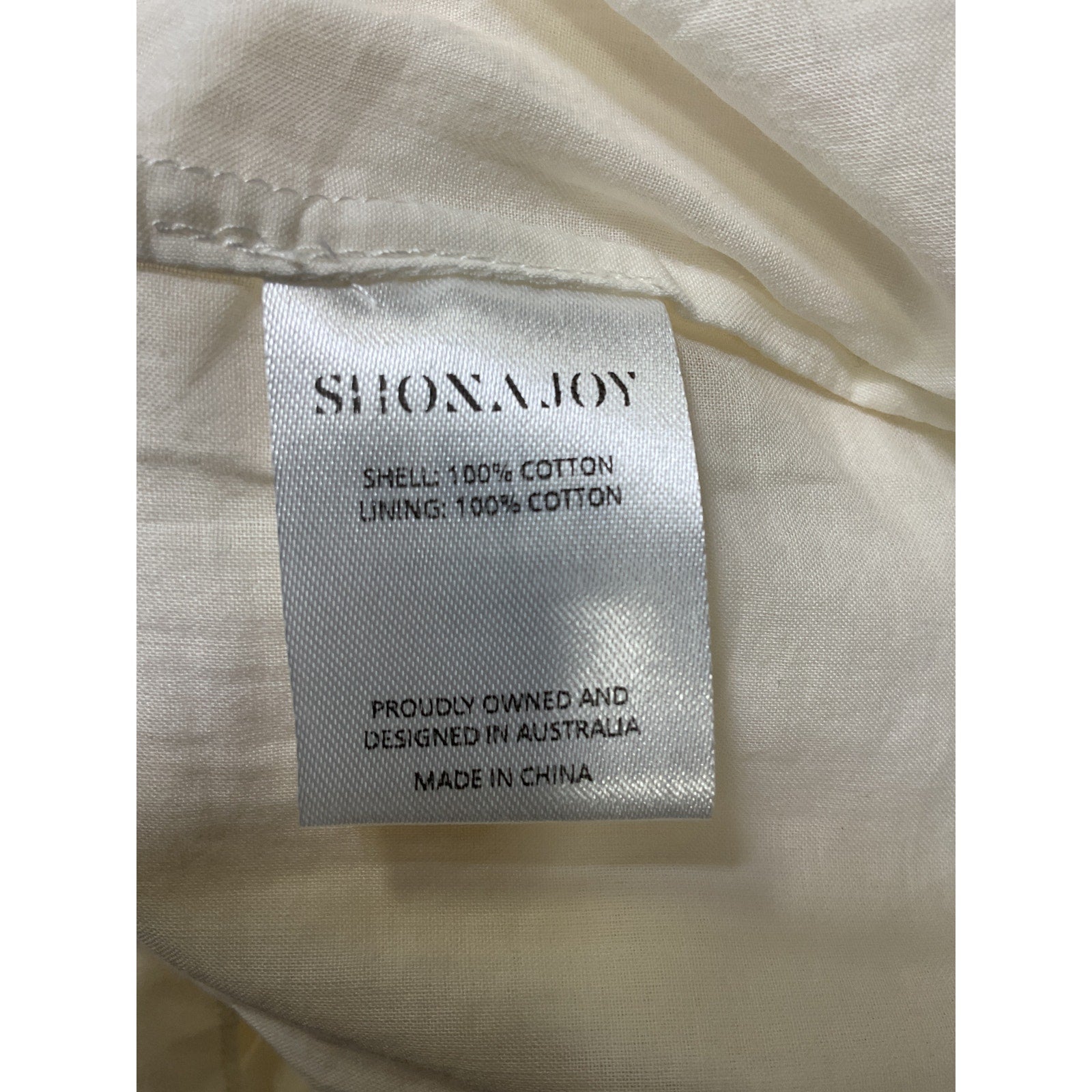 Shona Joy 'Pia' White Cotton Shirred Mini Skirt Size 4 - NWT