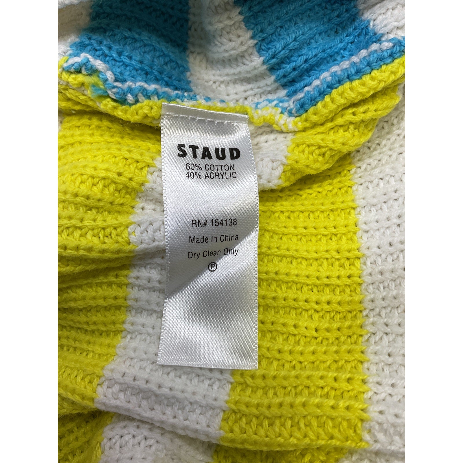 Staud Saltwater White Cotton Skirt Size L