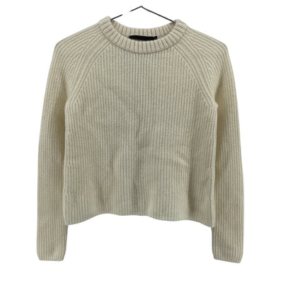 Jenni Kayne Cashmere Ivory Fisherman Sweater Size XS