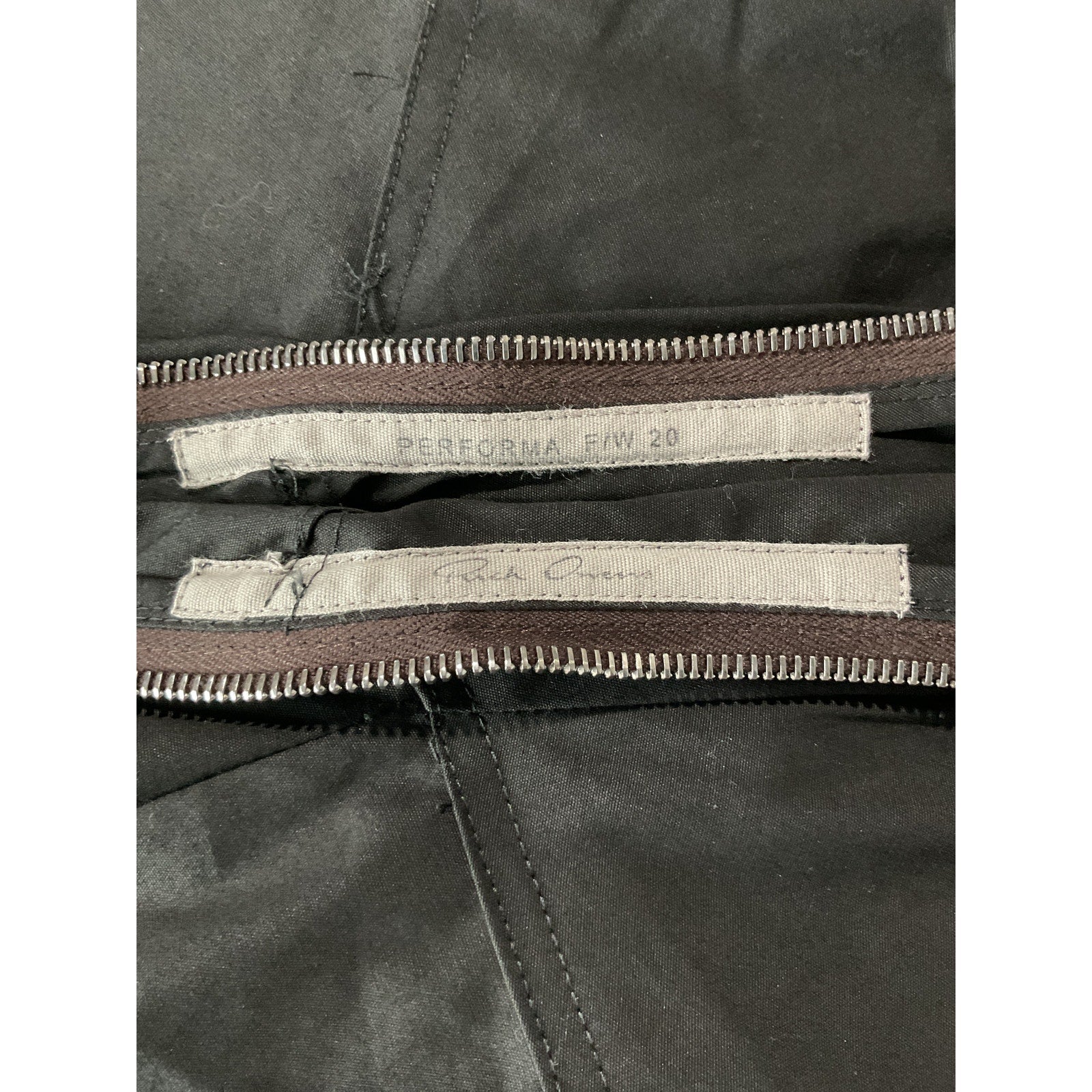 Rick Owens 'Maillot' Black Cotton Dress Size 38