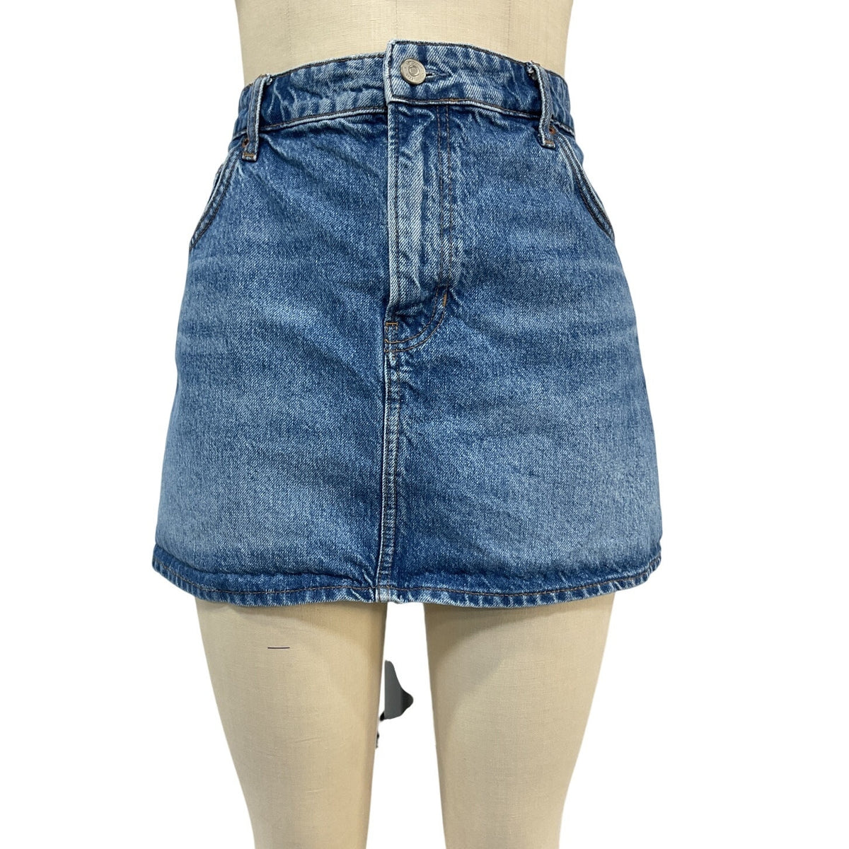 Reformation Classic Blue Hazel Mini Skirt Size 32