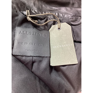 Allsaints Sleek Black Corrina Blazer Size 6 NWT