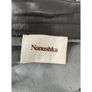 Nanushka Faux Leather Black Ashton Jumpsuit Size M