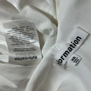 Reformation Flowy White Abene Dress Size XS
