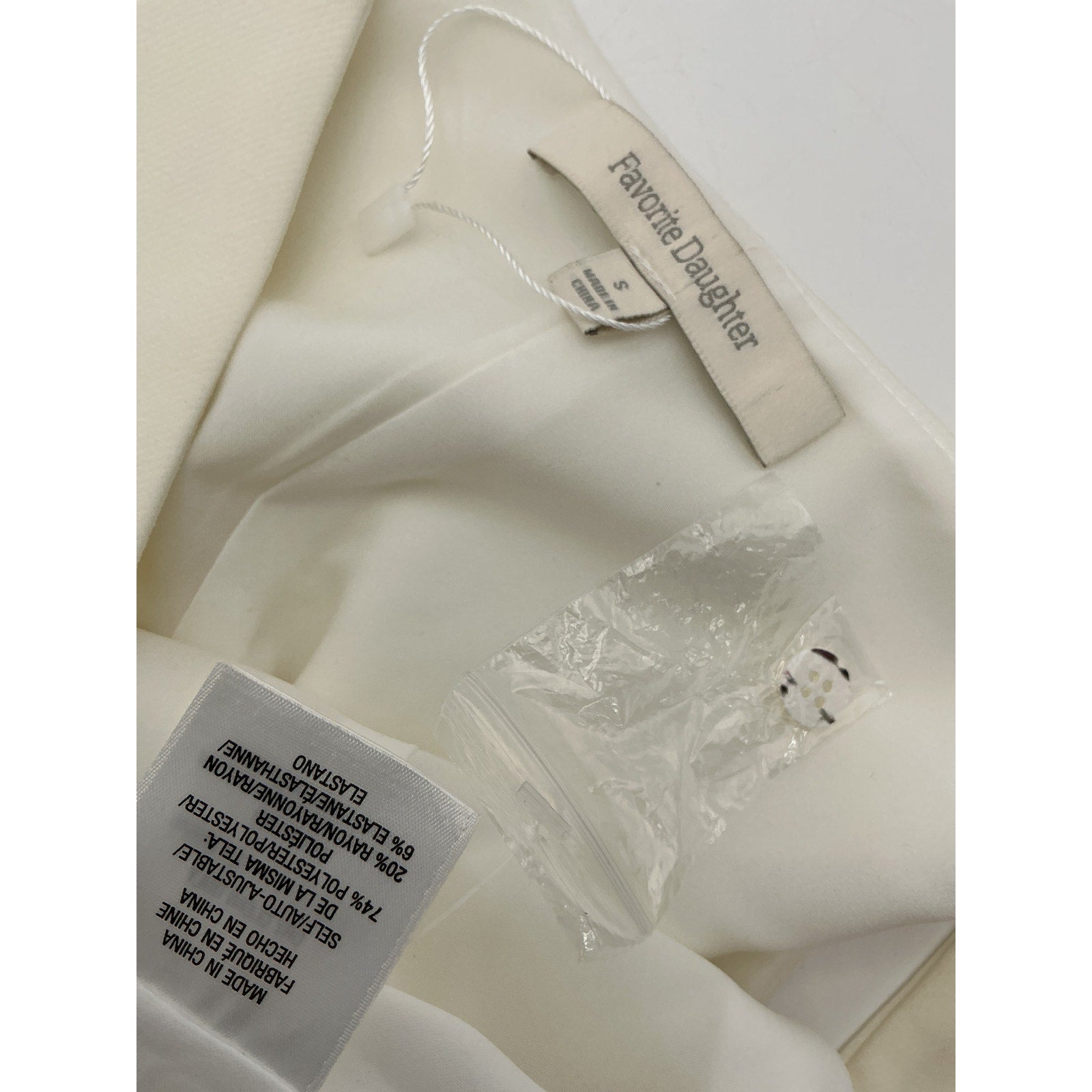 Favorite Daughter 'The Favorite' Ivory Polyester Vest Size S