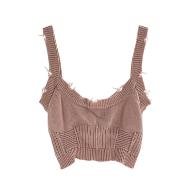 Retrofête Distressed Cintz Rose Lizzie Knit Tank Size XS