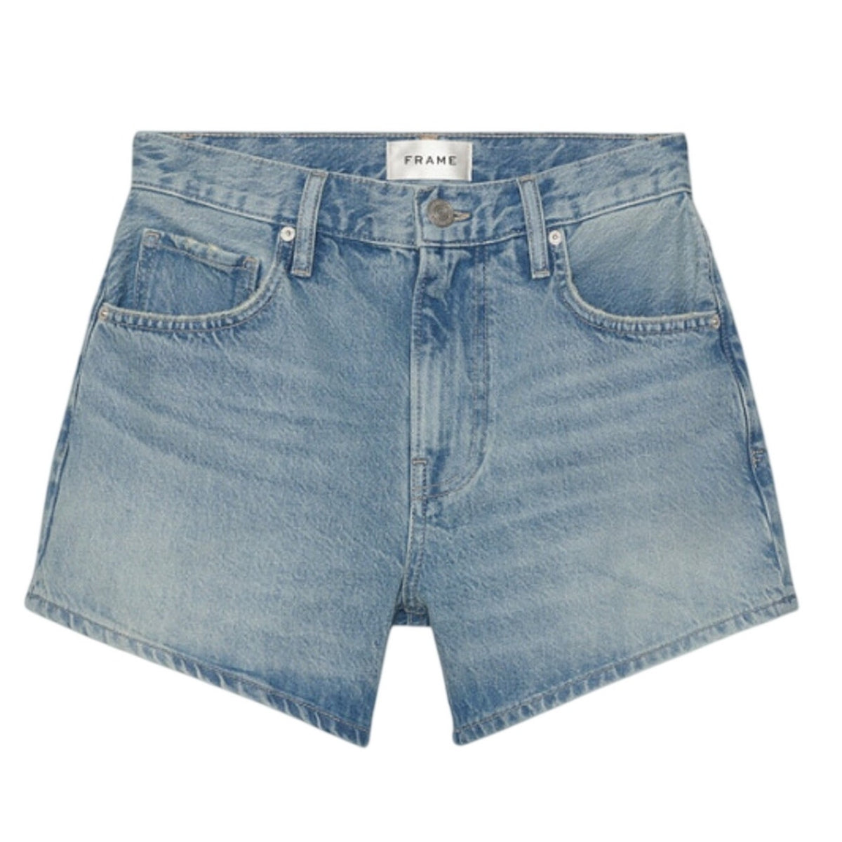 Frame Classic Blue Le Super High Shorts Size 24