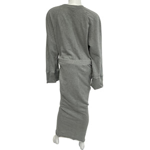 Grlfrnd Cozy Heather Grey Femme Sweatshirt Dress Size S