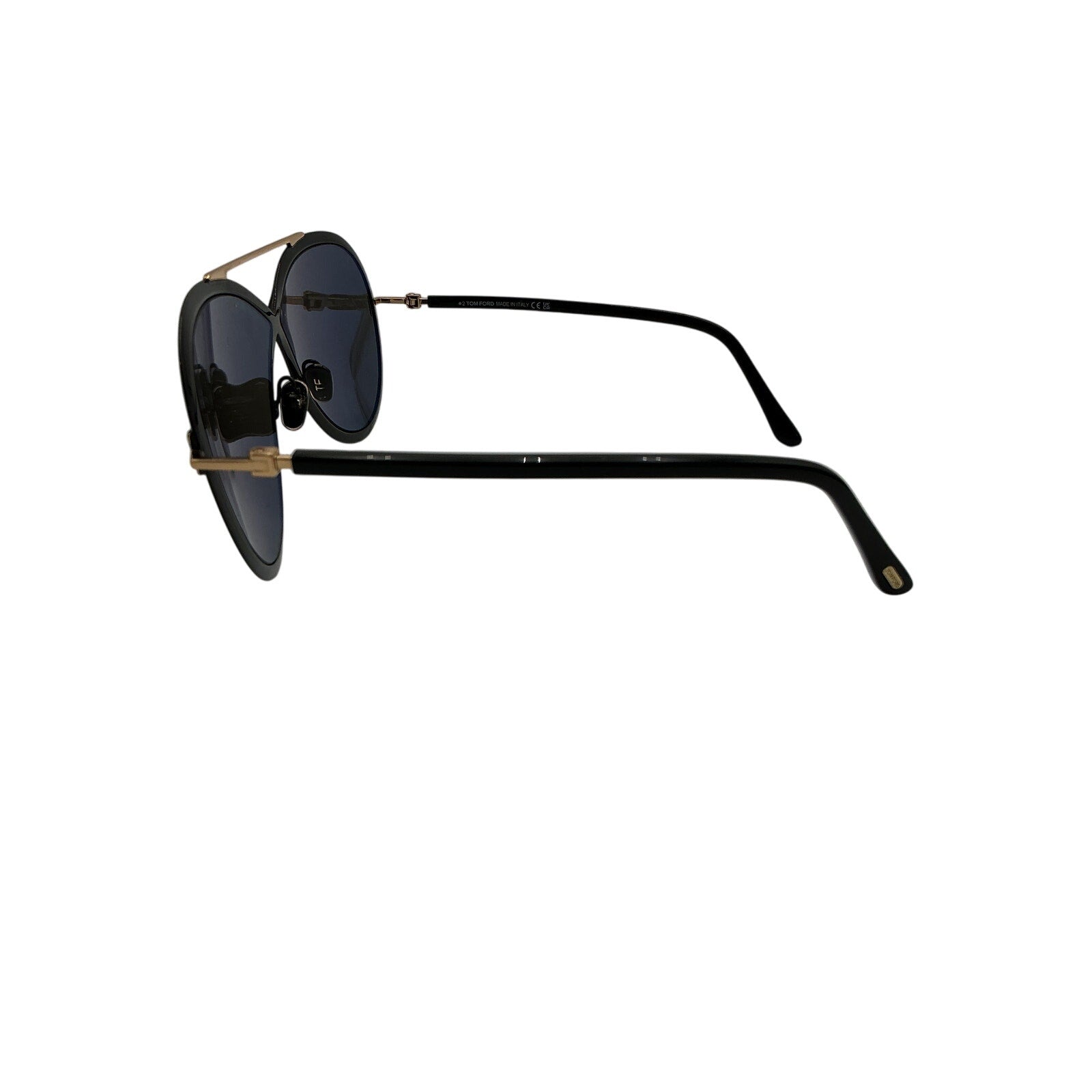Tom Ford 'Rickie' Black Acetate Sunglasses Size OS