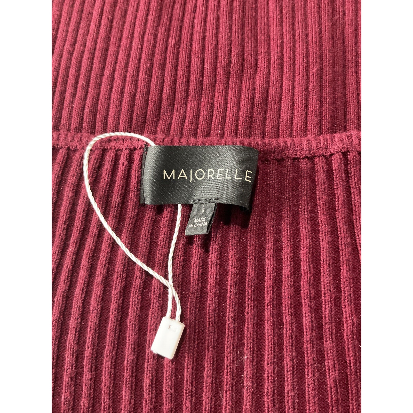 Majorelle 'Salone' Red Cotton Sweater Size S