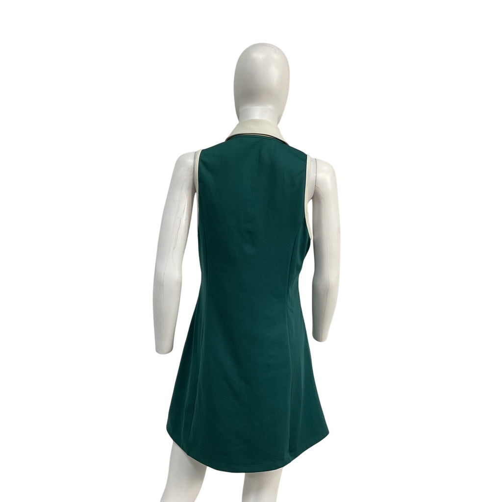 Reformation 'Leslie' Green Polyester Ecomove Zip Front Active Dress Size XL