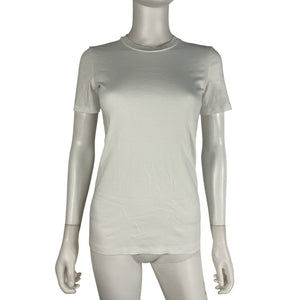 Theory Classic White Crewneck T Shirt Size P