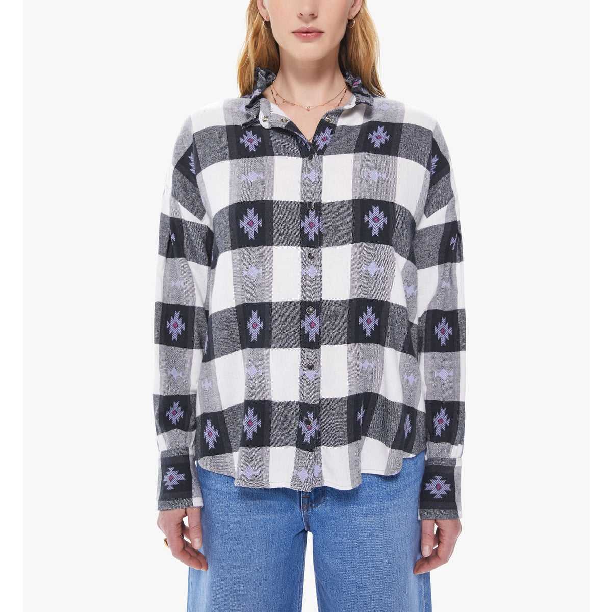 Xirena 'Jensen' White Long Sleeve Drop Shoulders Shirt Size M