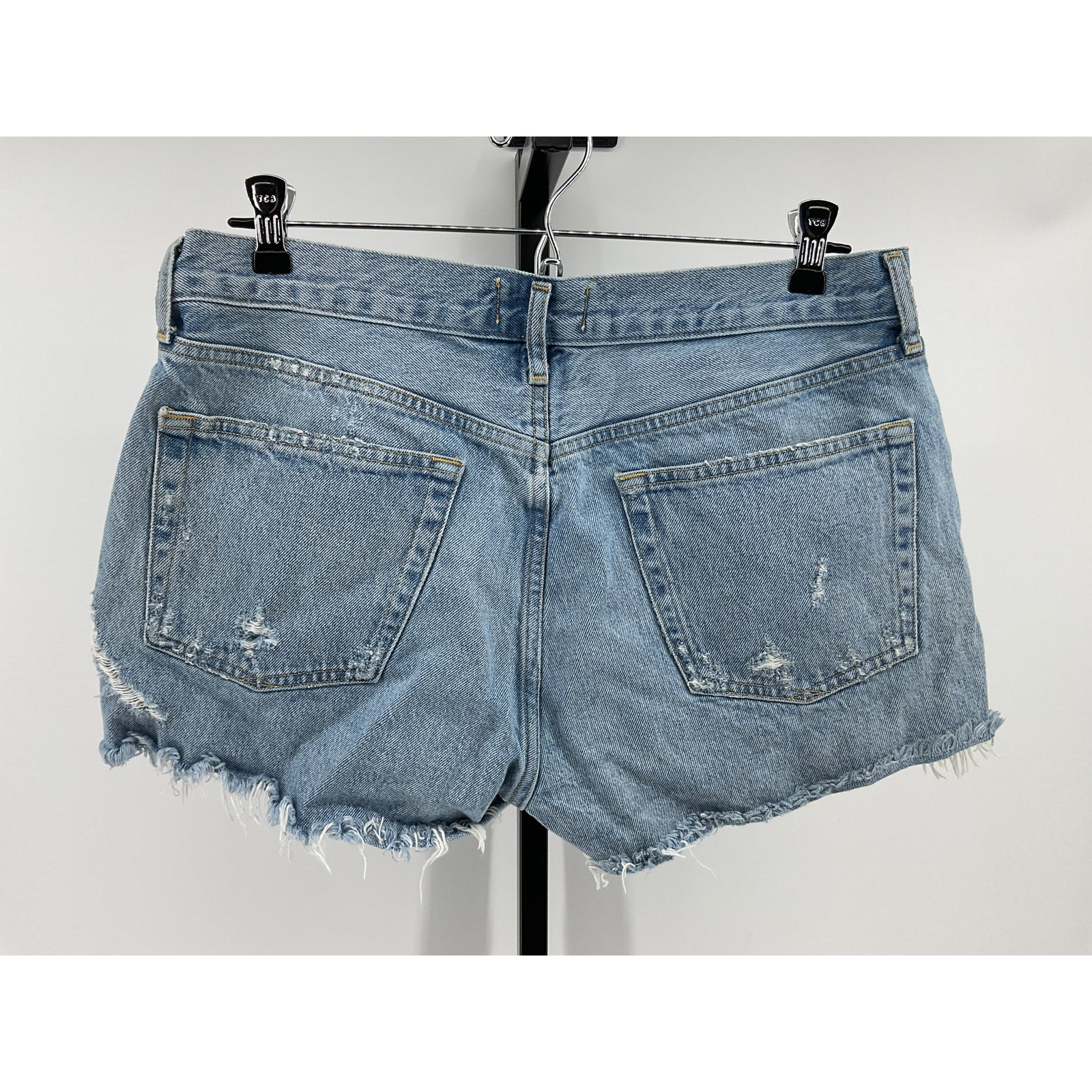 Agolde Parker Blue Cotton Vintage Cut Off Short Size 30