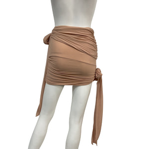 Blumarine Ruched Pink Tie Skirt Size 2