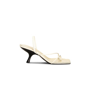 The Row 'Rai' Cream Leather Sandal Size 8