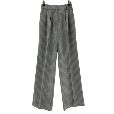 Favorite Daughter Tailored Gray Pinstripe Straight-Leg Pants Size 4