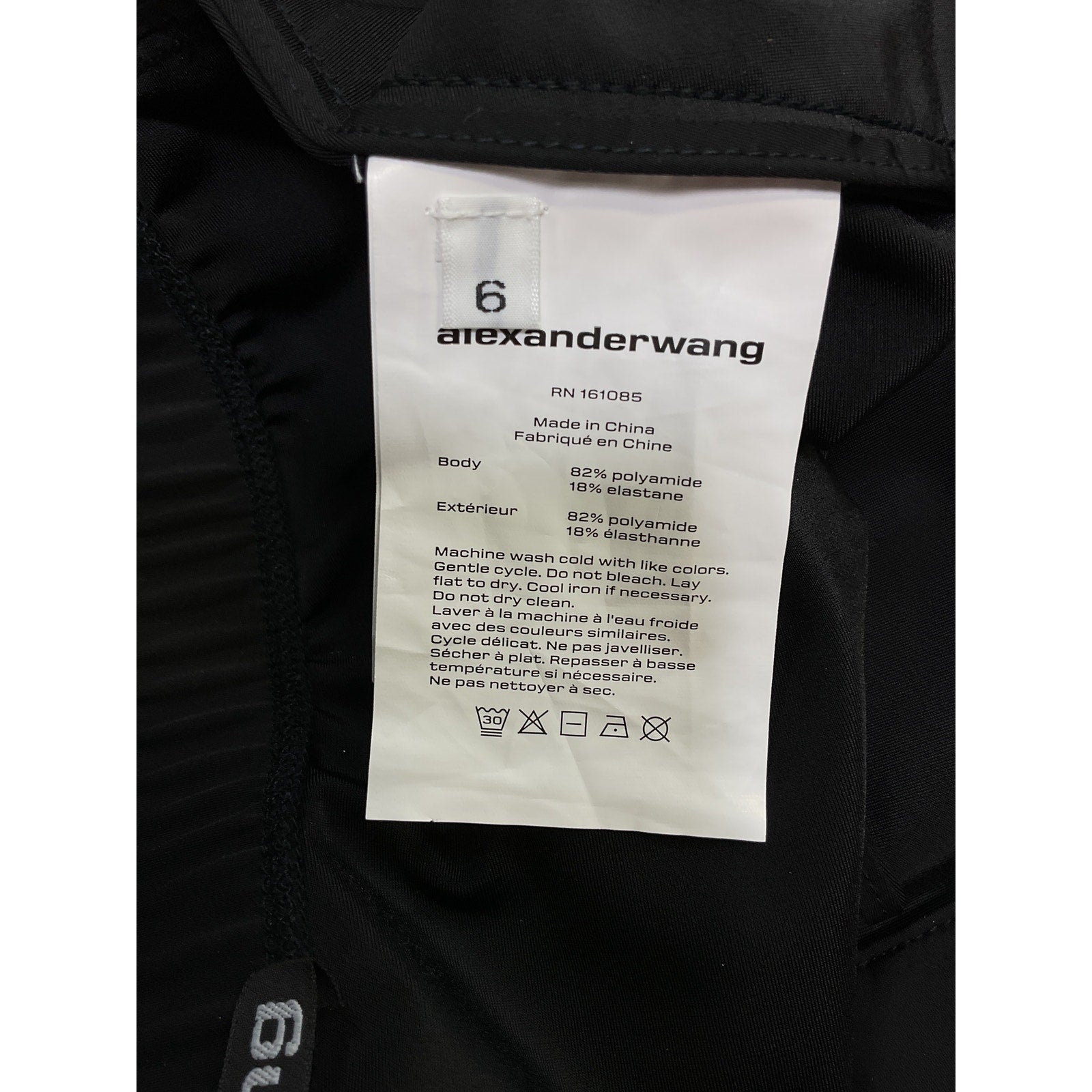 Alexander Wang Black High Waisted Skirt Size 6 - NWT