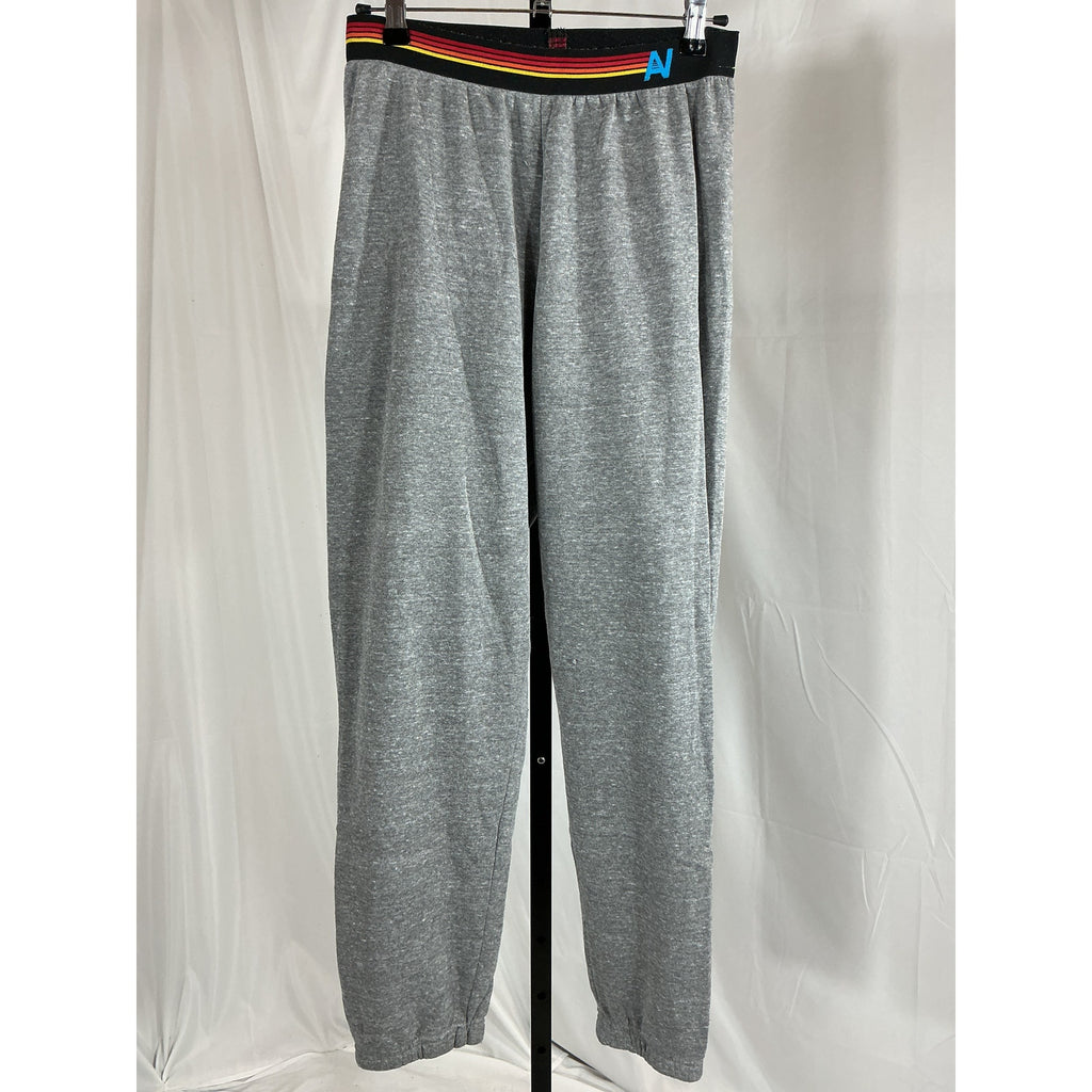 Aviator Nation Logo Stripe Grey Polyester Sweatpants Size M