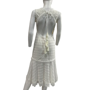 Waimari Lace White Lluvia Midi Dress Size XS