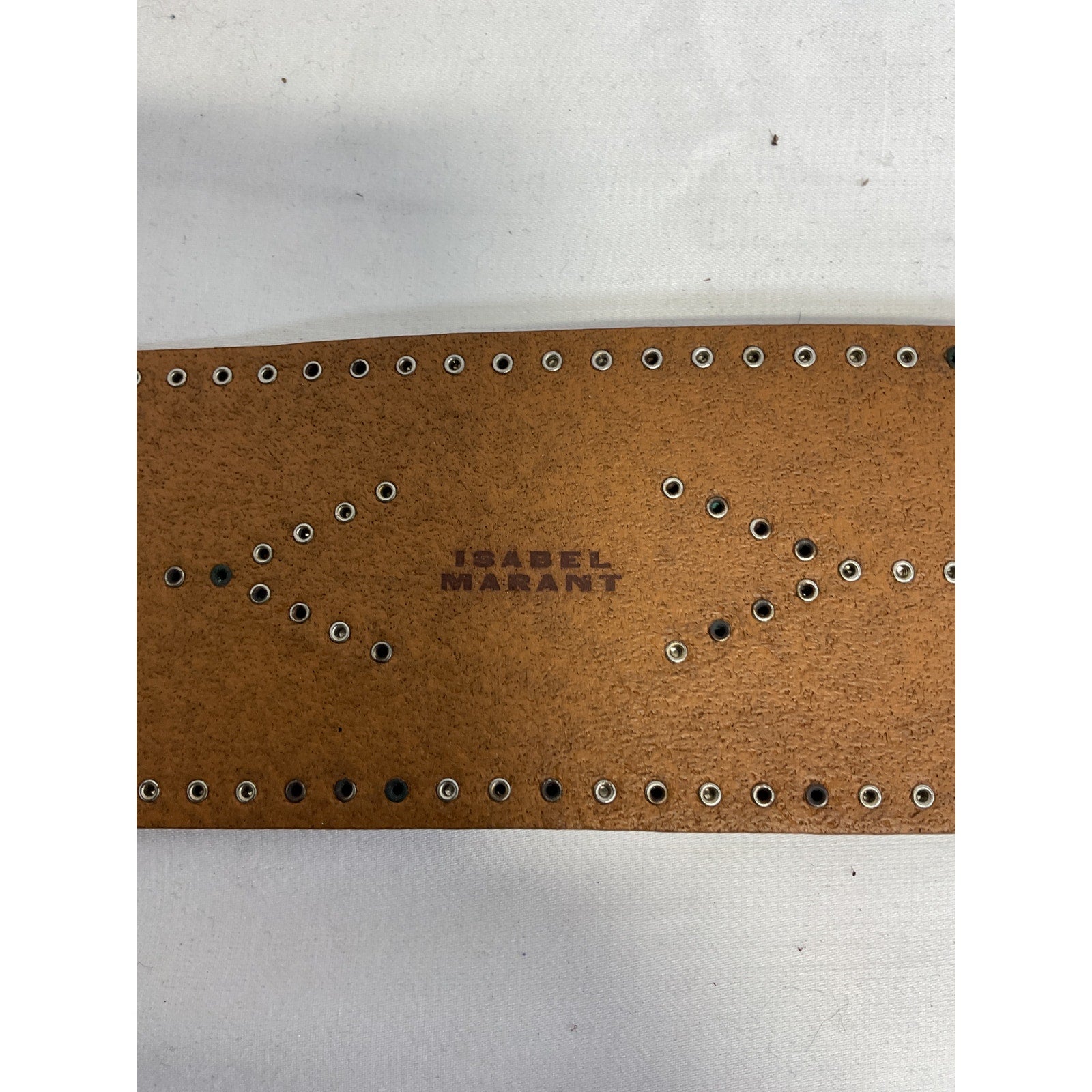 Isabel Marant 'Telma' Brown Leather Belt Size 70