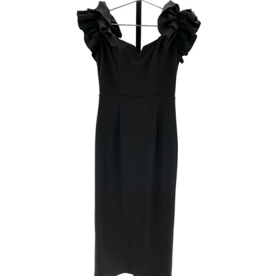 Elliatt Ruffled Black Creole Dress Size S