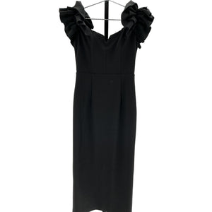 Elliatt Ruffled Black Creole Dress Size S