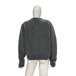 &Daughter Ribbed Gray Glenn Sweater Size XL
