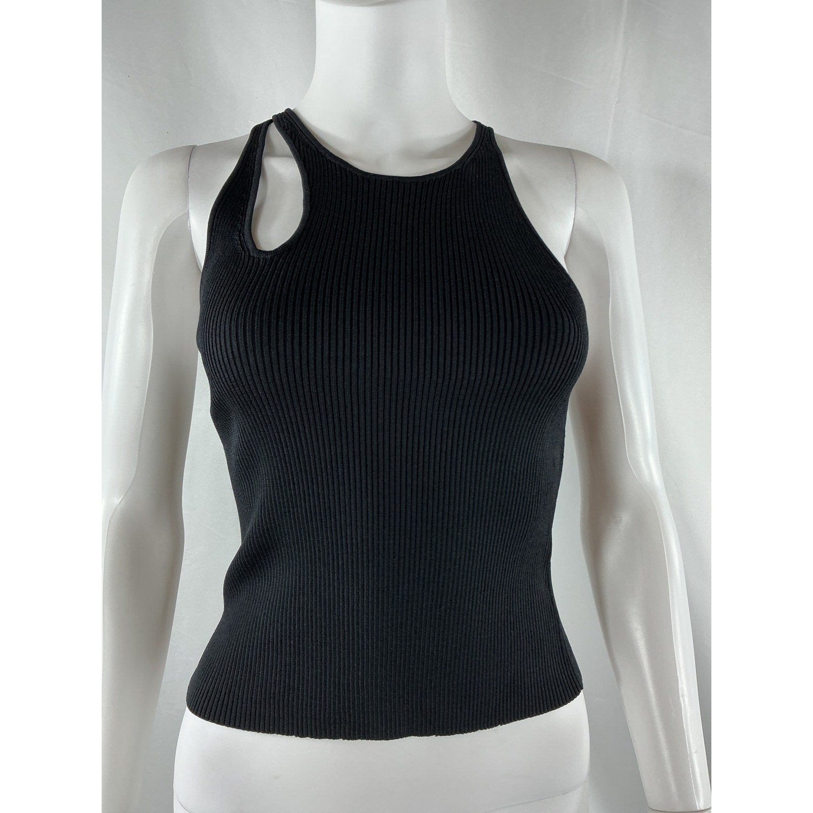 Simkhai 'Marte' Black Rayon Tank Top Size S