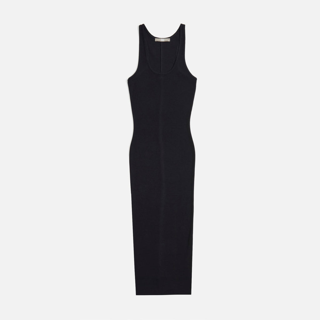 Kith 'Anthea' Black Midi Ribbed Dress Size XS