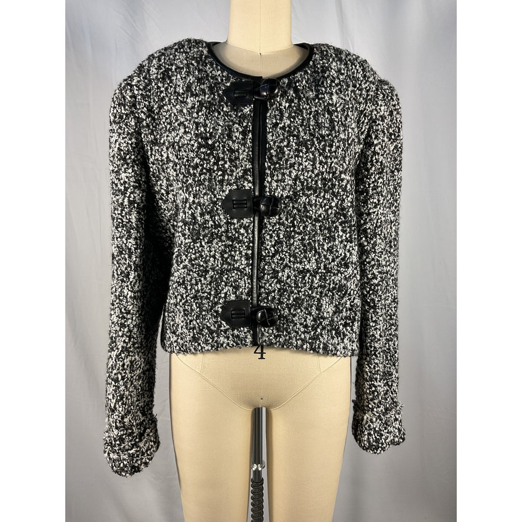 Isabel Marant 'Gradilia' Black Boucl� Jacket Size 44