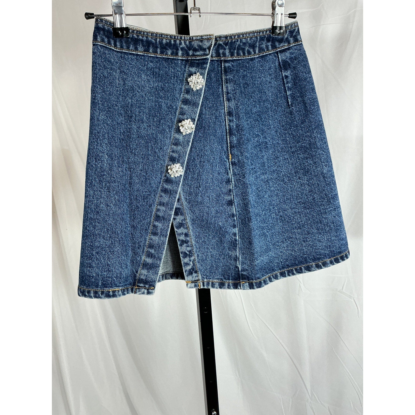 Self-Portrait Denim Mini Skirt Size 2