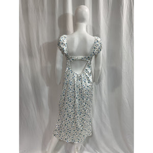 For Love & Lemons 'Paloma' Blue Midi Slip Dress Size M