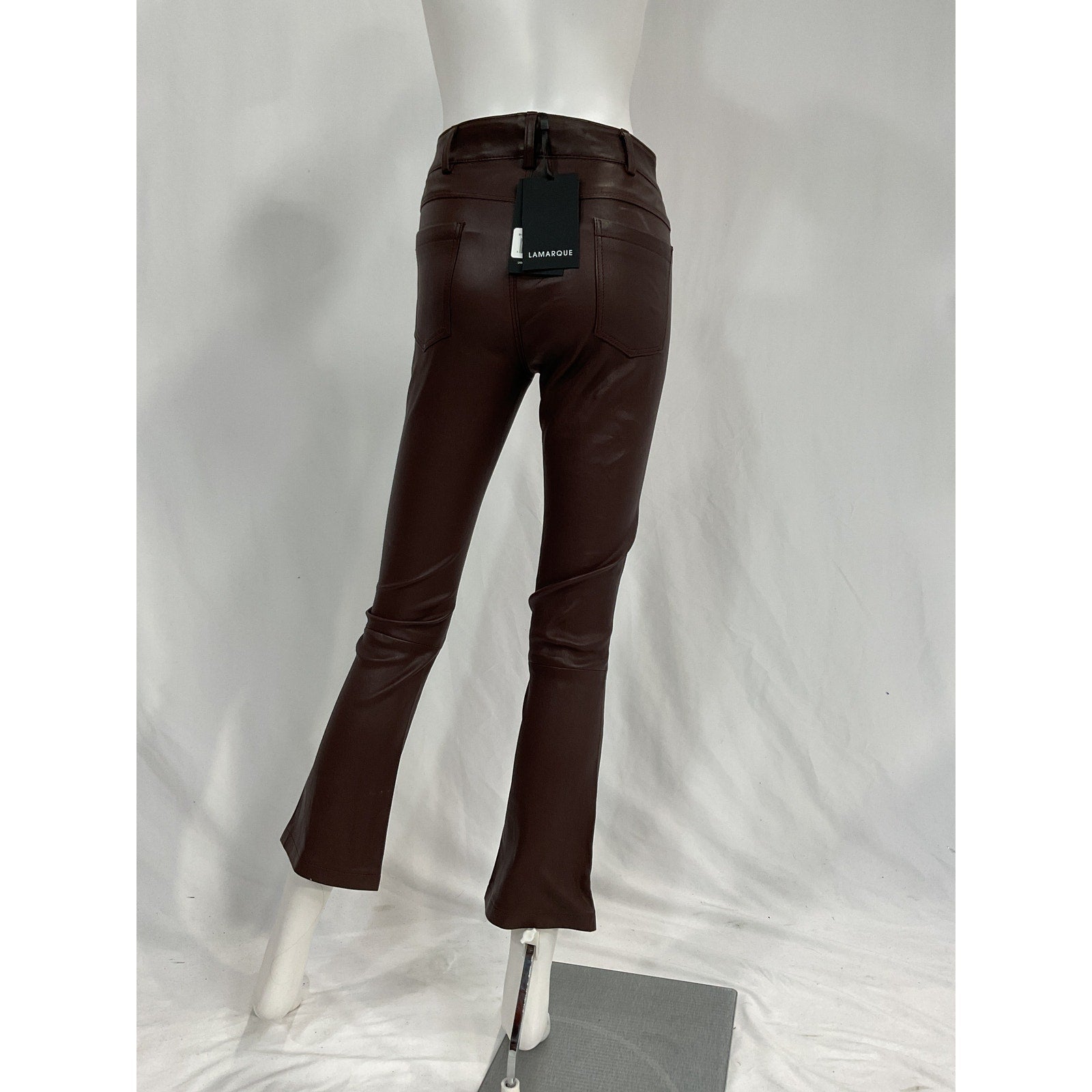 Lamarque 'Faris' Brown Leather Pants Size 0 - NWT